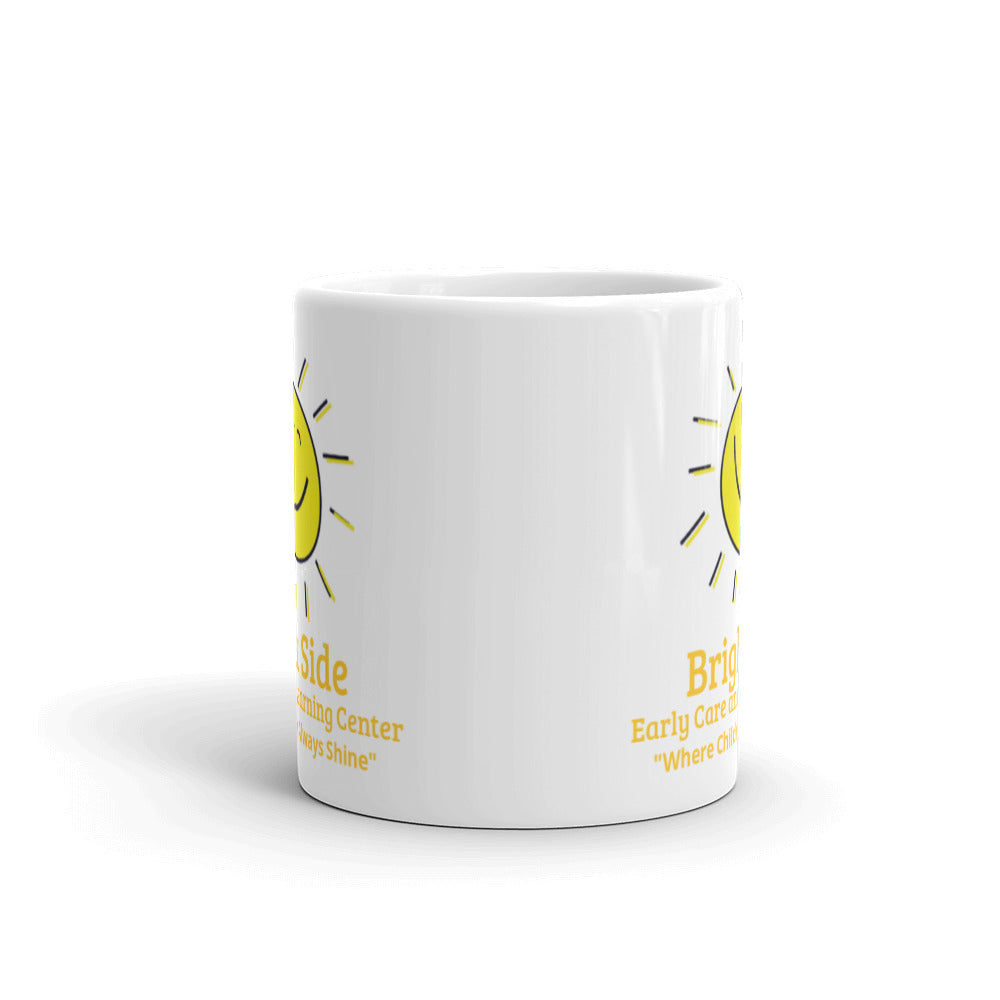 White glossy mug