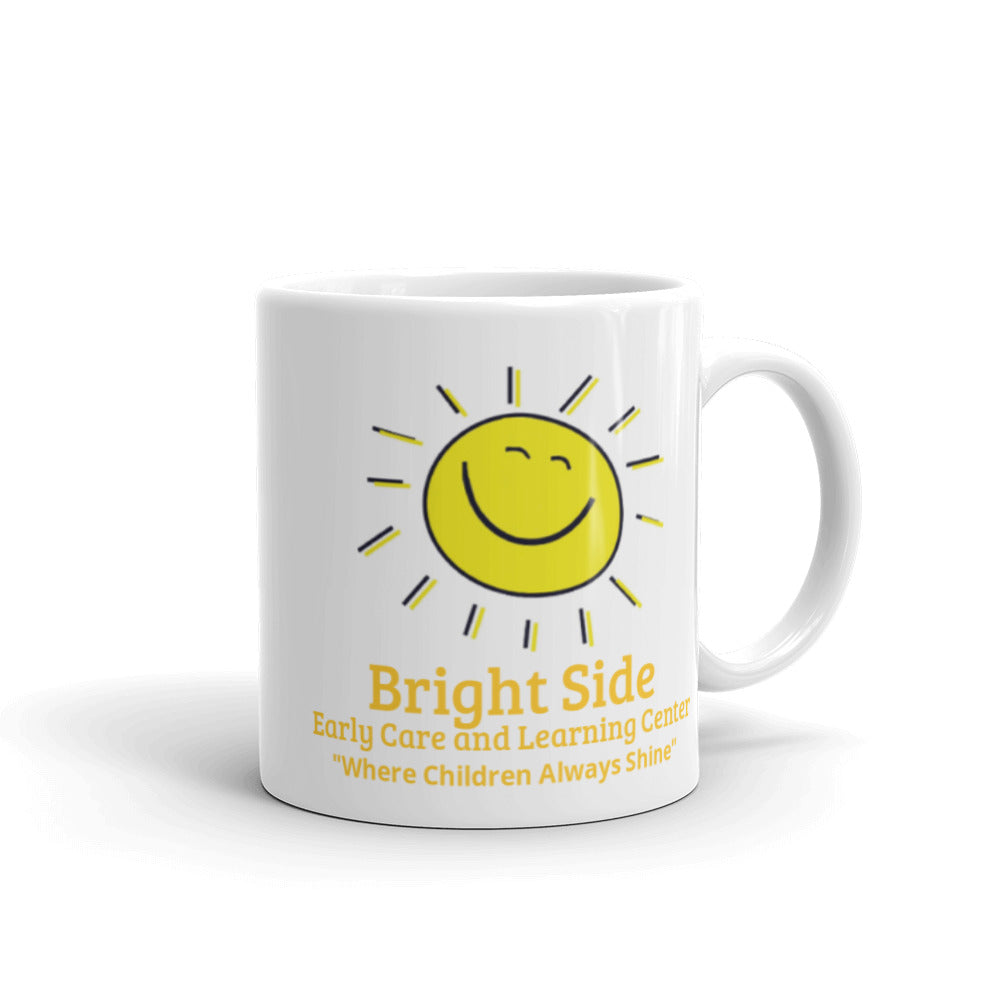 White glossy mug