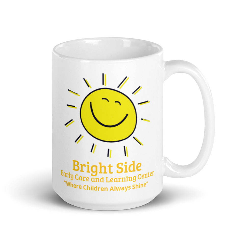 White glossy mug