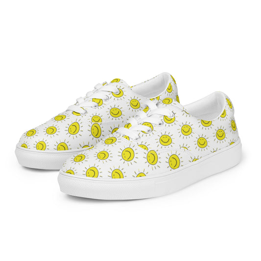 Women’s lace-up canvas shoes